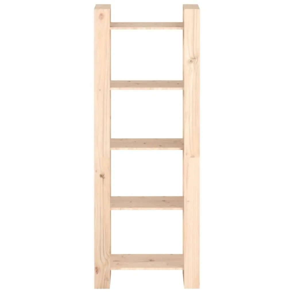 Solid Wood Book Cabinet Room Divider Shelving Unit Brown 60x35x160cm Pine Wood