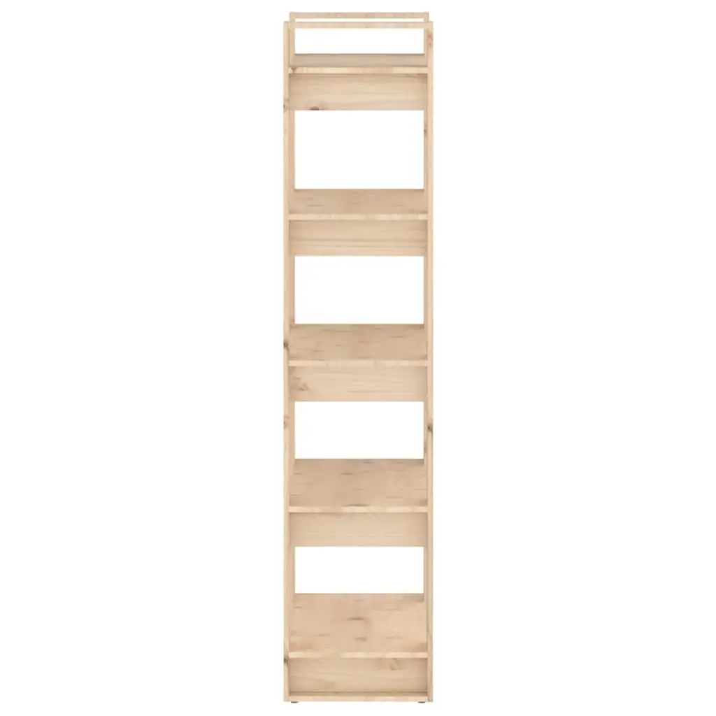 Solid Wood Book Cabinet Room Divider Shelving Unit Brown 60x35x160cm Pine Wood
