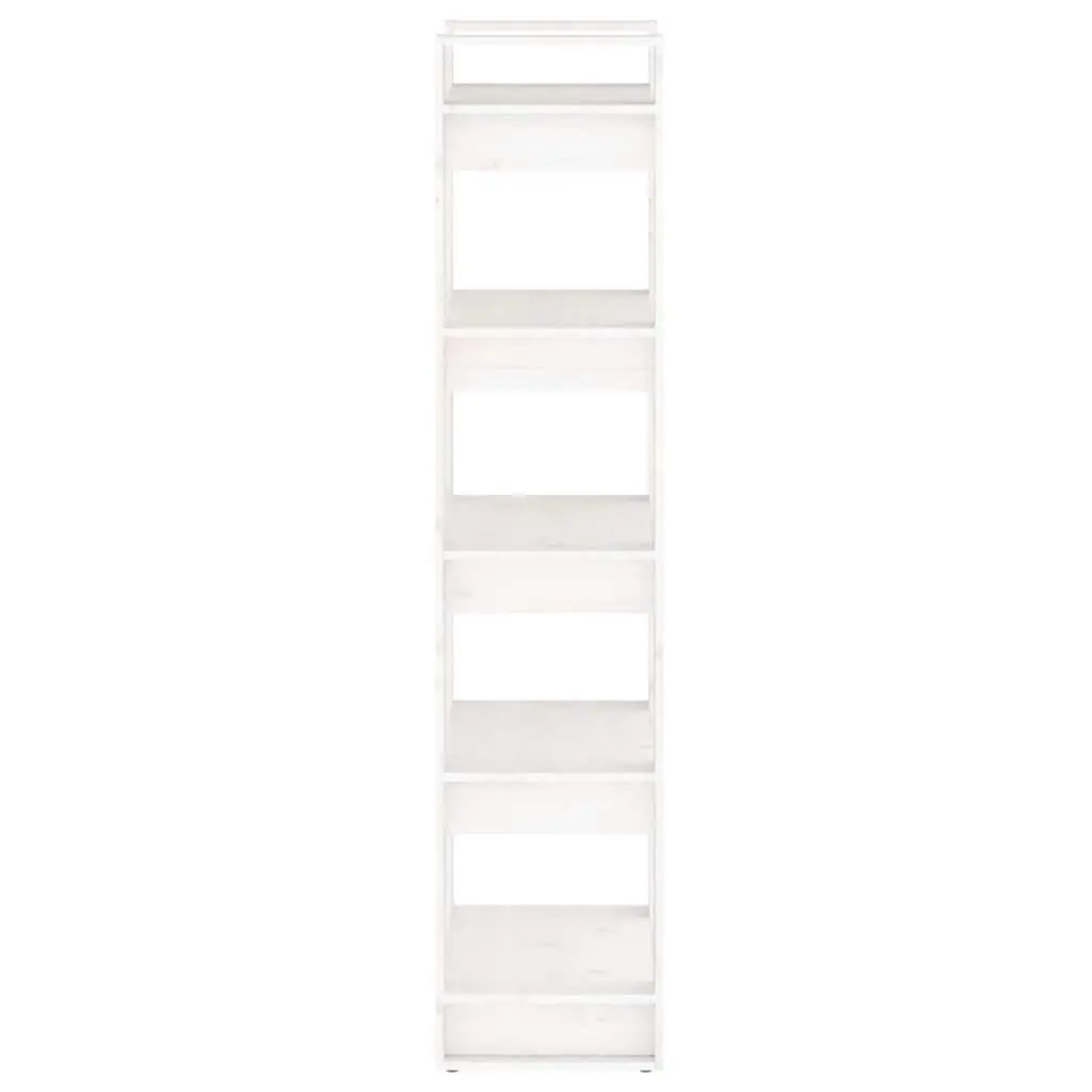 Book Cabinet Room Divider White 60x35x160 cm Solid Pine Wood