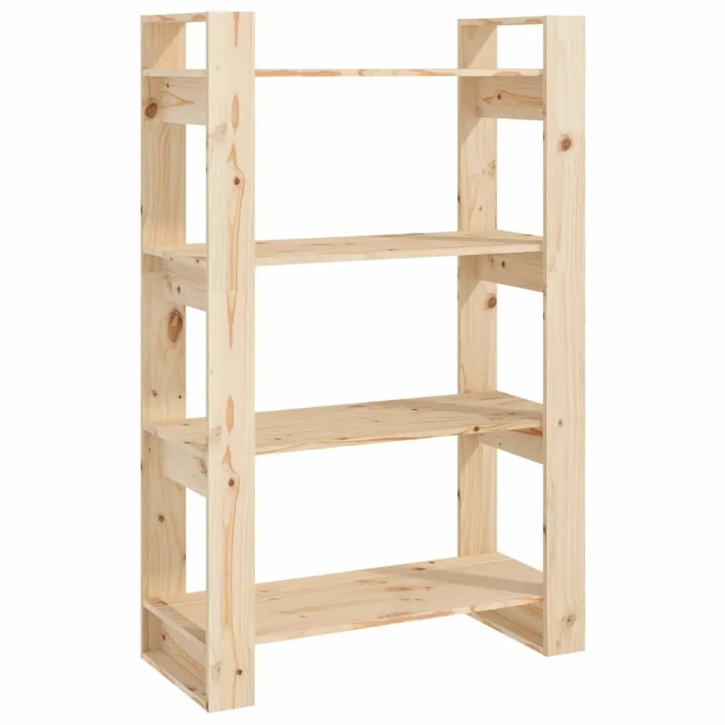 Solid Pine Wood Book Cabinet and Room Divider 80x35x125cm
