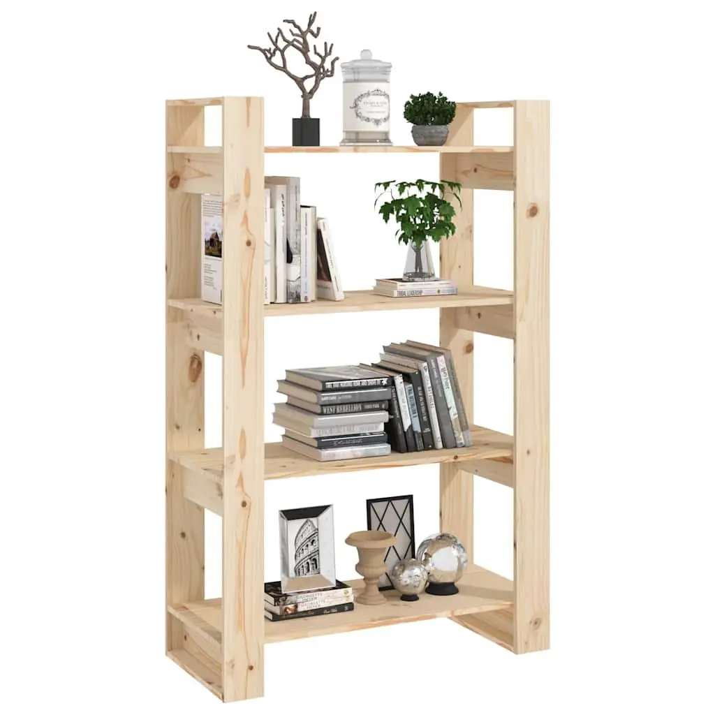 Solid Pine Wood Book Cabinet and Room Divider 80x35x125cm