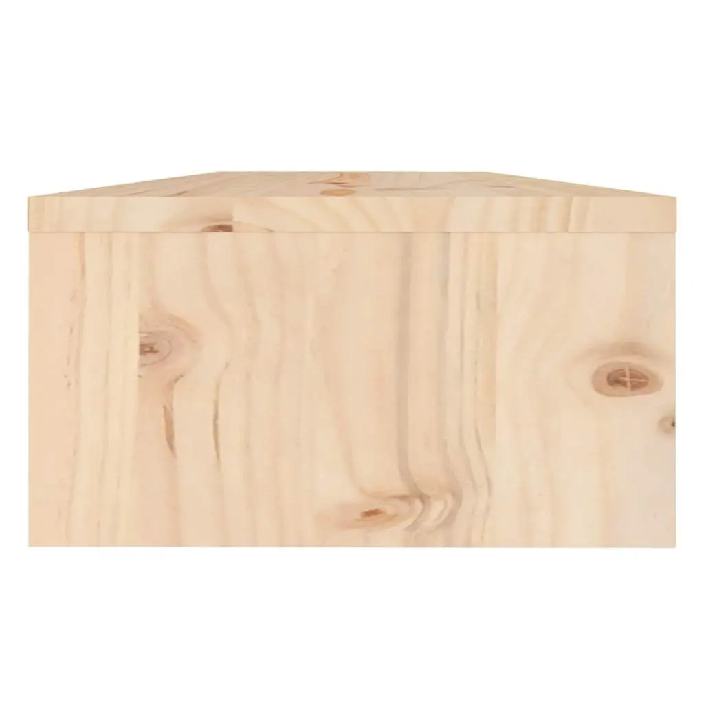 Monitor Stand Wooden Desktop Riser Storage Shelf Brown 50x24x13cm Solid Pine Wood
