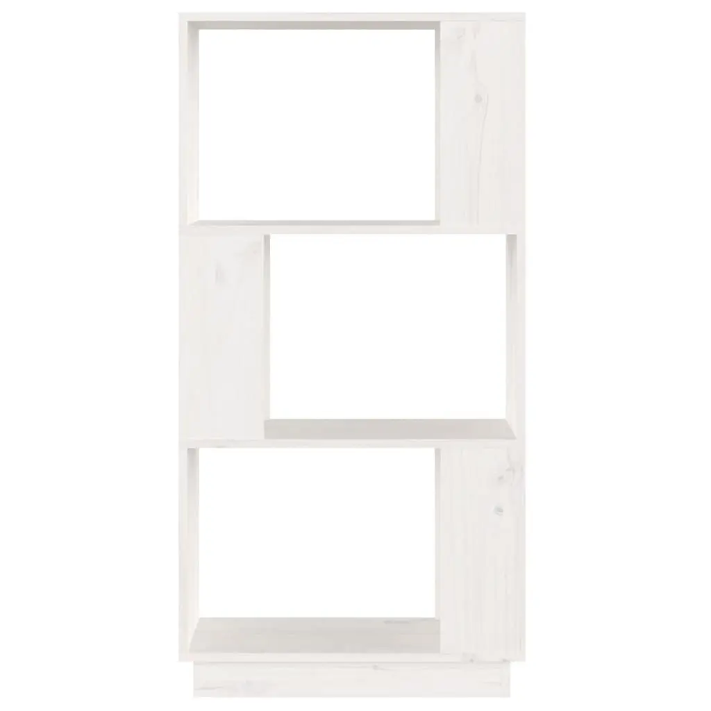 Book Cabinet Room Divider White Solid Pine Wood Shelving Storage Bookcase