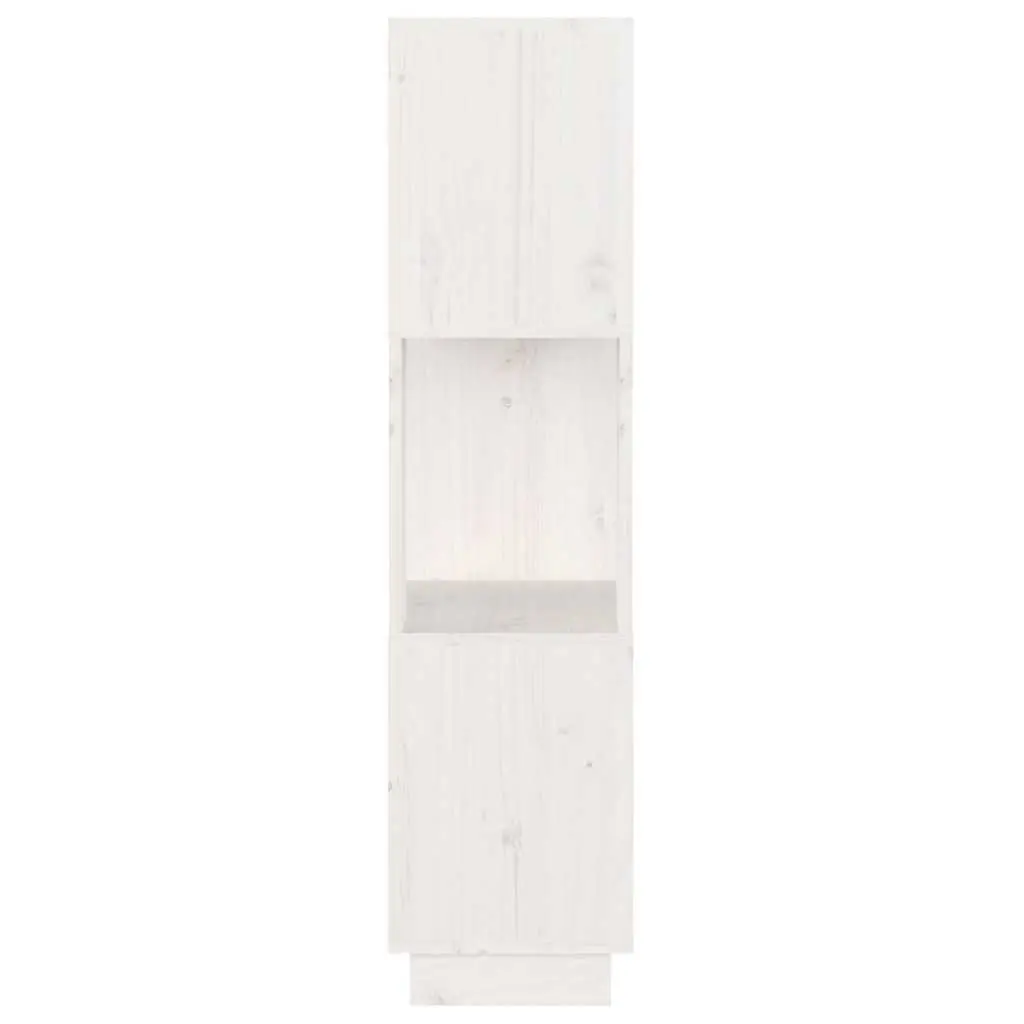 Book Cabinet Room Divider White Solid Pine Wood Shelving Storage Bookcase