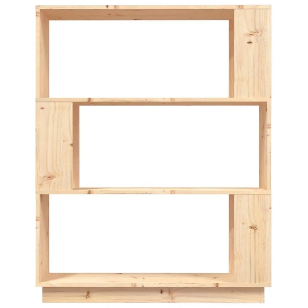 Book Cabinet Room Divider Brown 80x25x101cm Solid Pine Wood