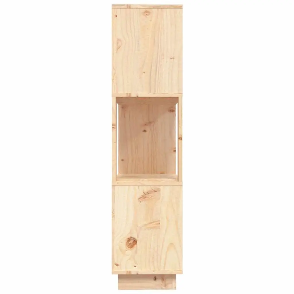 Book Cabinet Room Divider Brown 80x25x101cm Solid Pine Wood