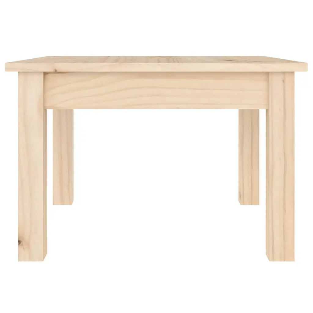 Solid Wood Coffee Table Minimalist 45x45x30 cm Pine Wood Brown