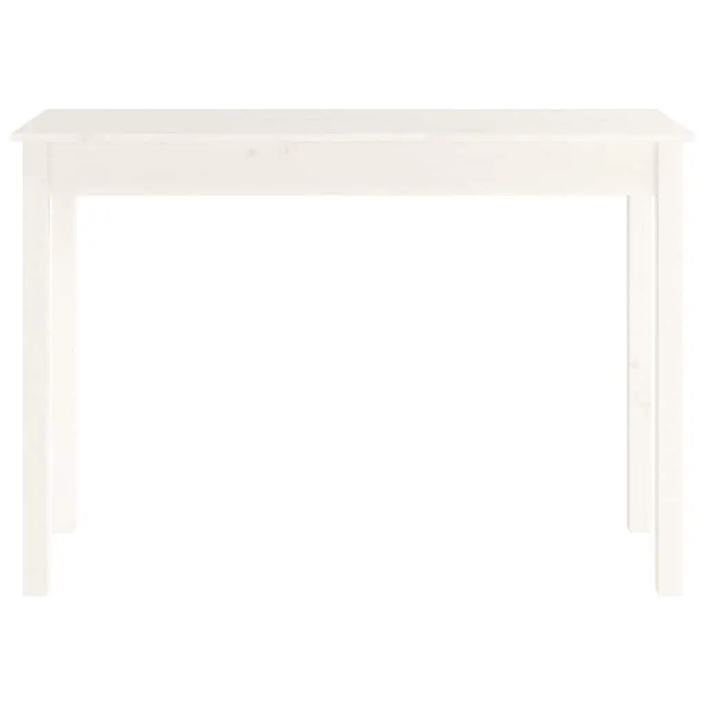 White Wooden Console Table 110x40x75 cm for Living Spaces