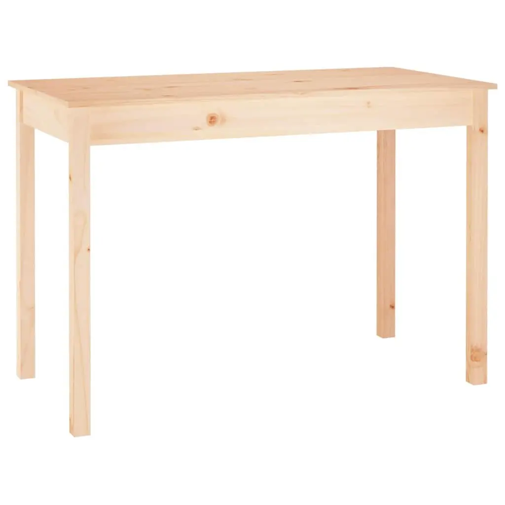 Solid Wood Pine Dining Table 110x55x75cm Brown Kitchen Room Furniture
