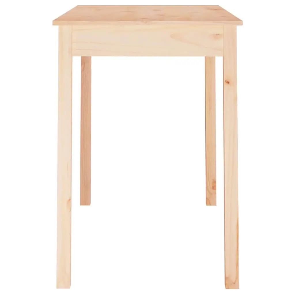 Solid Wood Pine Dining Table 110x55x75cm Brown Kitchen Room Furniture
