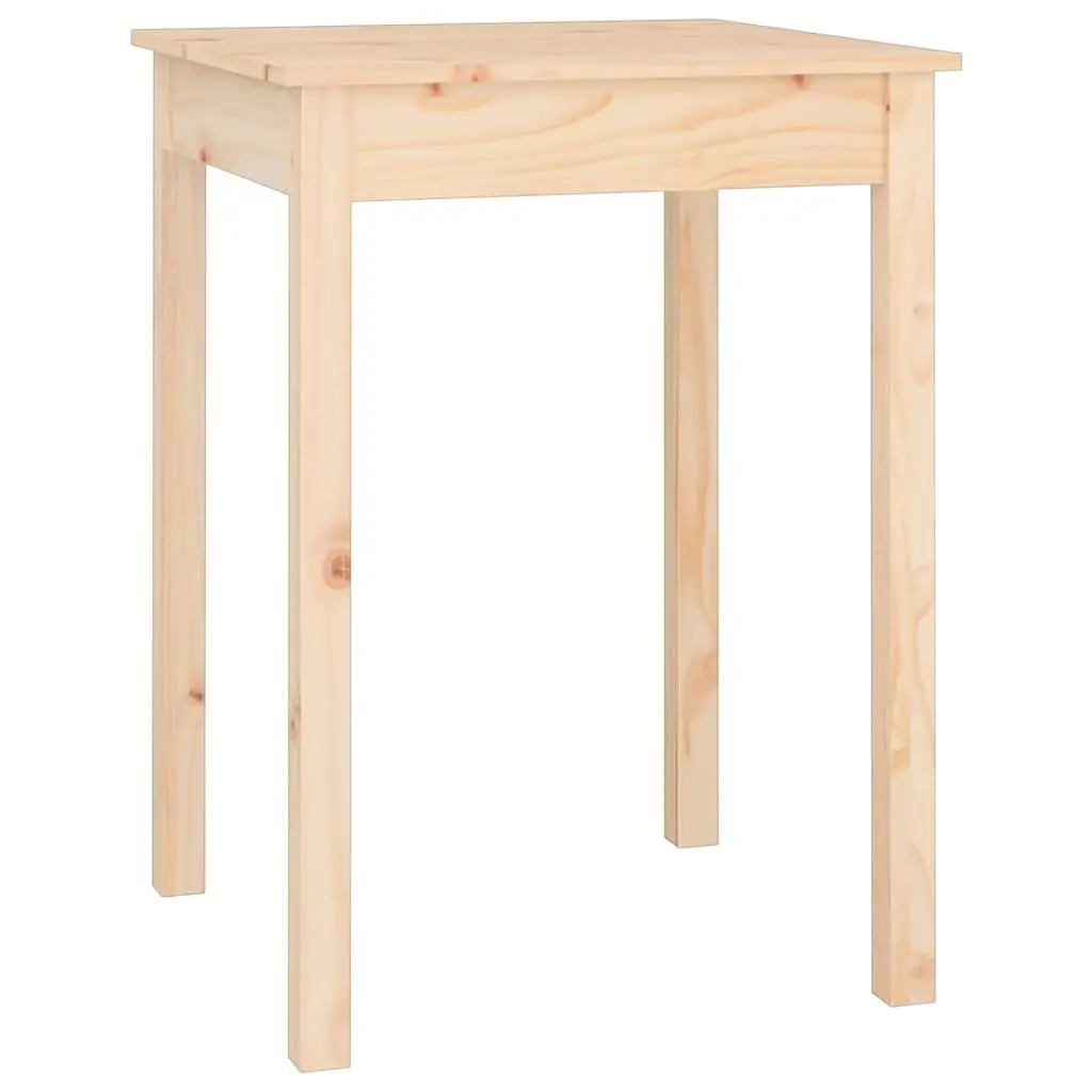 Solid Wood Dining Table 55x55x75 cm Brown Kitchen Furniture Minimalist Design