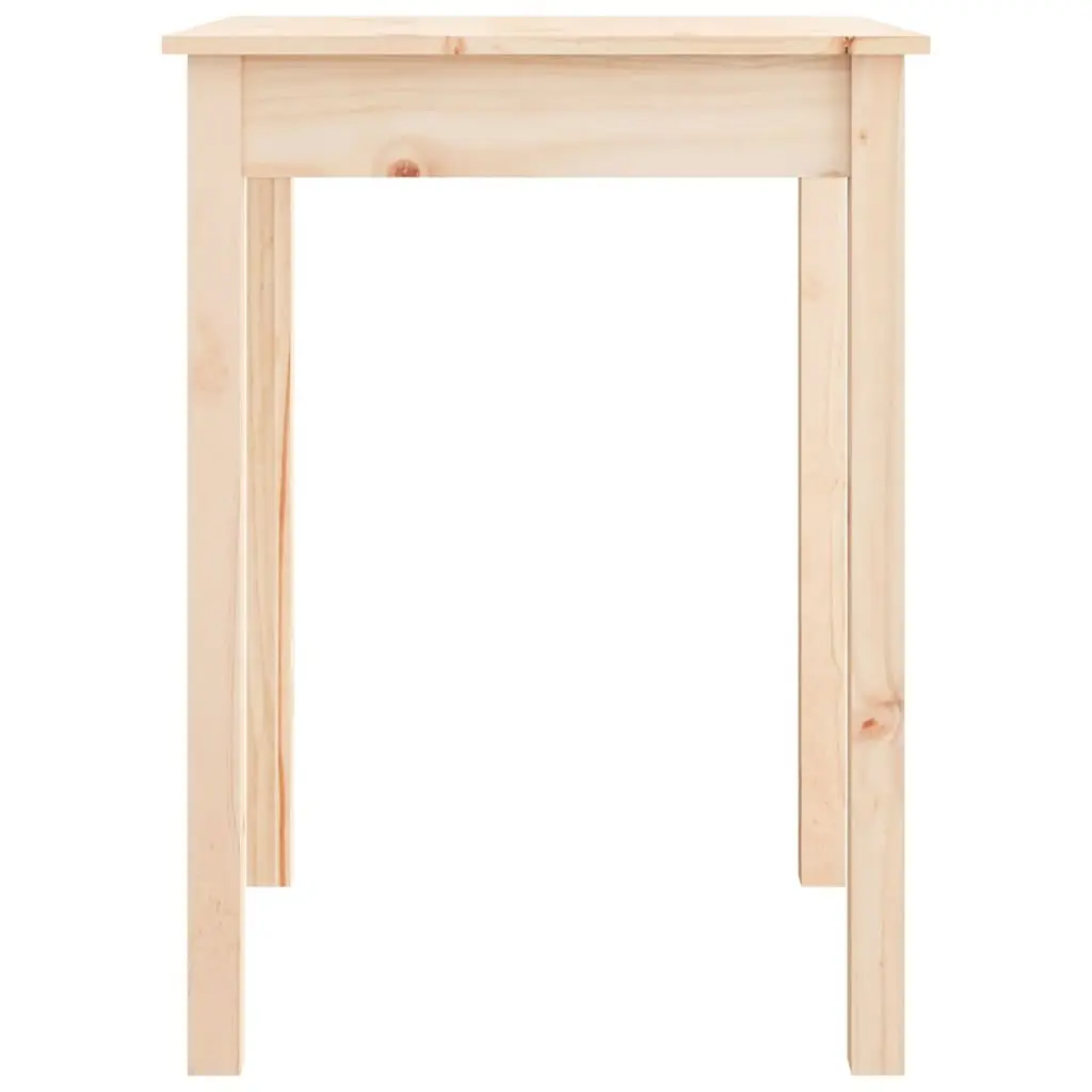 Solid Wood Dining Table 55x55x75 cm Brown Kitchen Furniture Minimalist Design