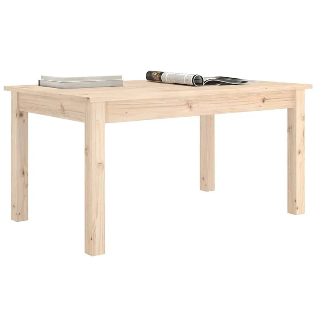 Coffee Table Brown 80x50x40 cm Solid Pine Wood Living Room Accent Furniture