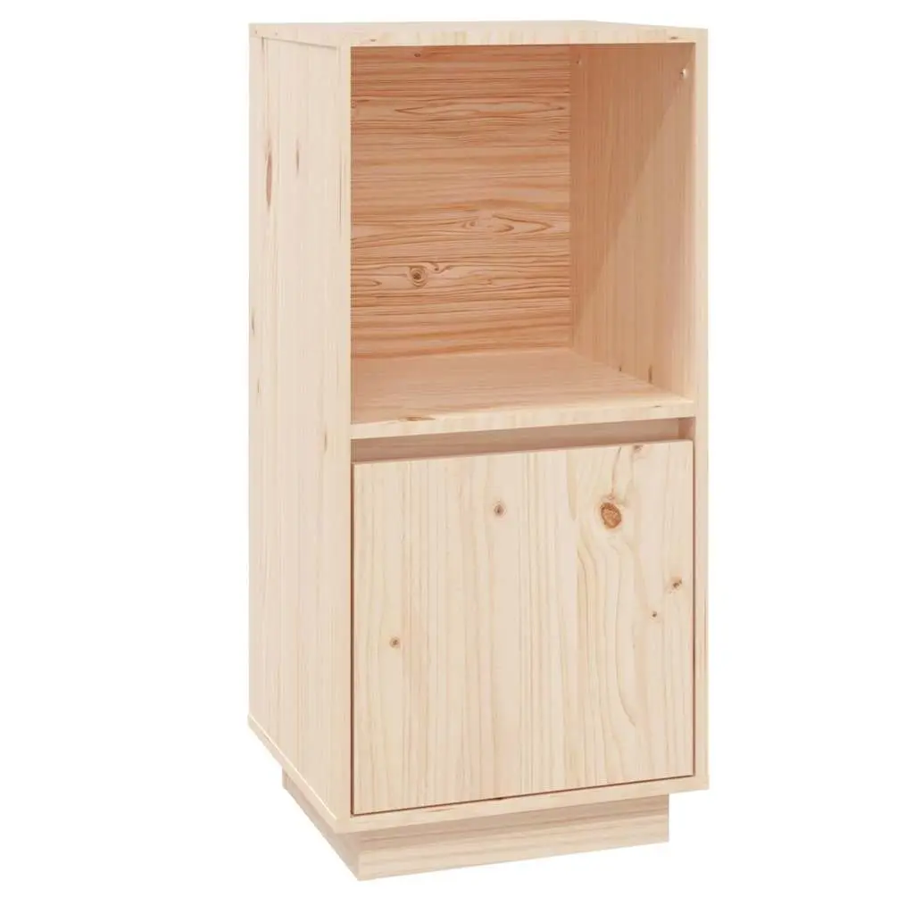Sideboard Brown 38x35x80 cm Solid Pine Wood Cabinet Storage Living Room