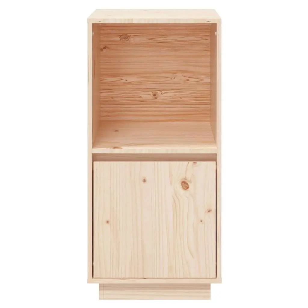 Sideboard Brown 38x35x80 cm Solid Pine Wood Cabinet Storage Living Room