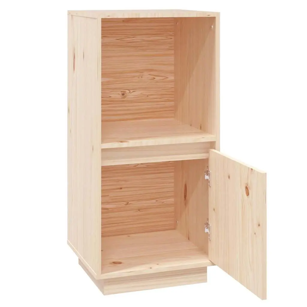 Sideboard Brown 38x35x80 cm Solid Pine Wood Cabinet Storage Living Room