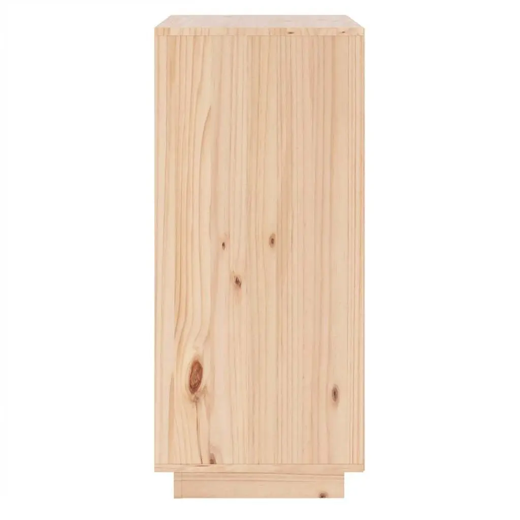 Sideboard Brown 38x35x80 cm Solid Pine Wood Cabinet Storage Living Room