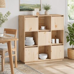 Rustic Wooden Highboard Cabinet for Modern Living