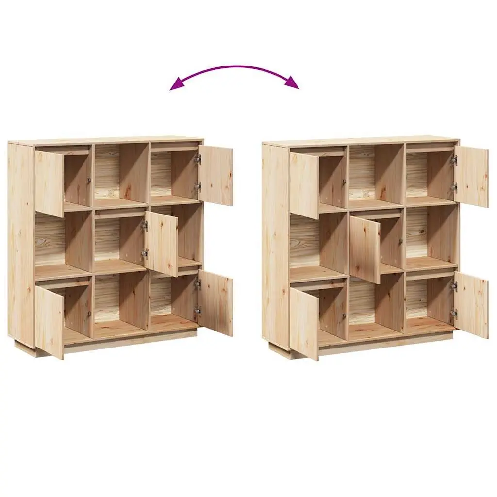 Highboard Cabinet 110.5x35x117cm 5 Door Storage Buffet Sideboard Furniture