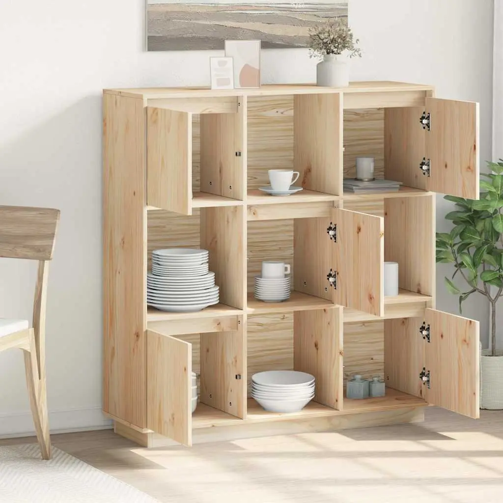 Highboard Cabinet 110.5x35x117cm 5 Door Storage Buffet Sideboard Furniture