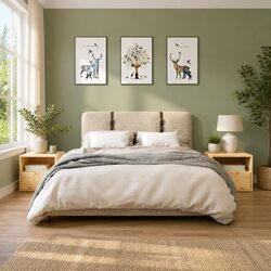 Solid Pine Bedside Cabinet for Cozy Bedrooms