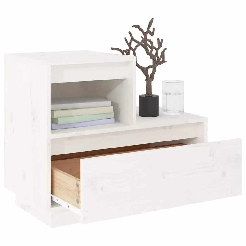 White Bedside Cabinets 2 pcs 60x34x51 cm