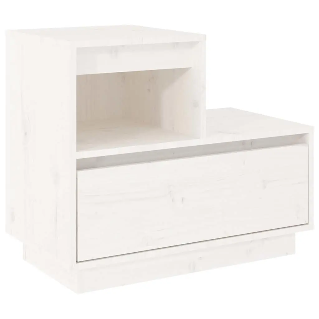 White Bedside Cabinets 2 pcs 60x34x51 cm