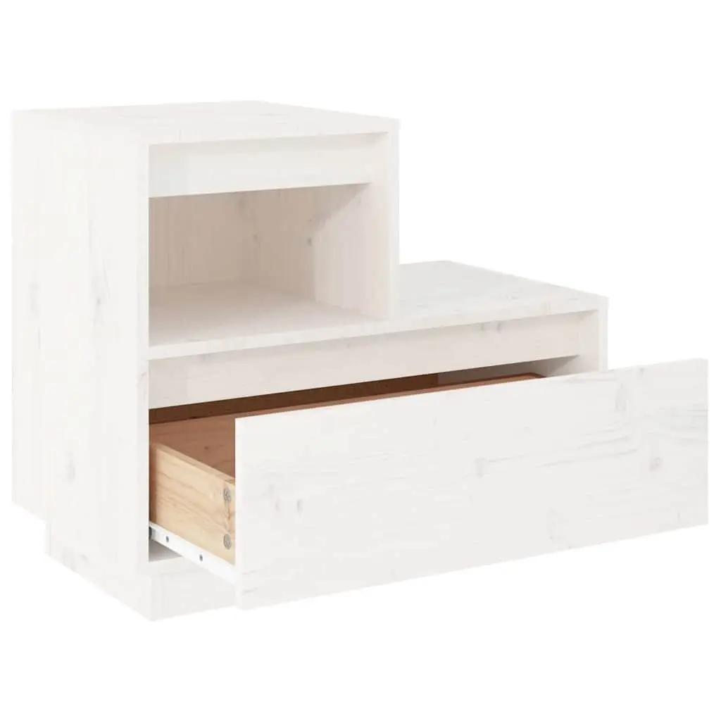 White Bedside Cabinets 2 pcs 60x34x51 cm