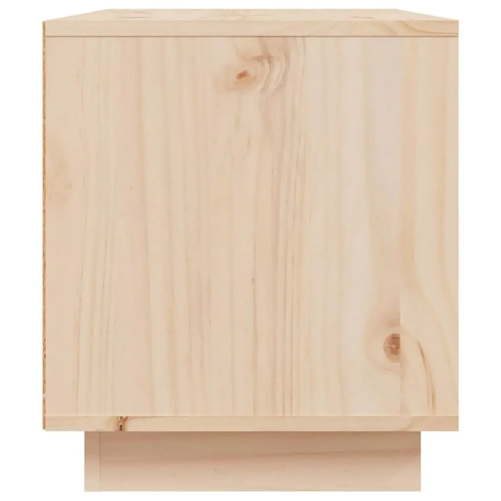 Brown Wooden TV Cabinet with Shelves 80x35x40.5 cm
