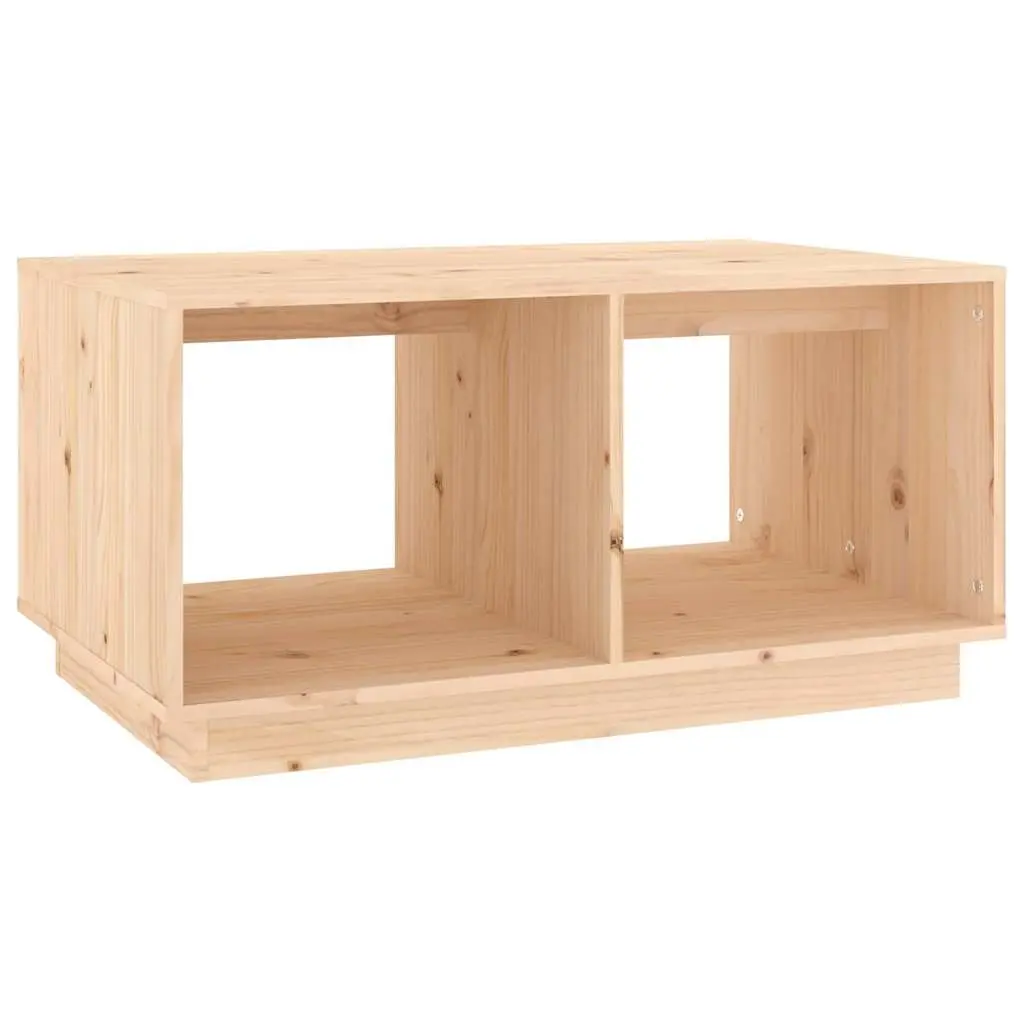 Coffee Table Rustic Brown 80x50x40 cm Solid Pine Wood