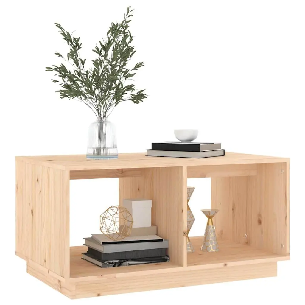 Coffee Table Rustic Brown 80x50x40 cm Solid Pine Wood