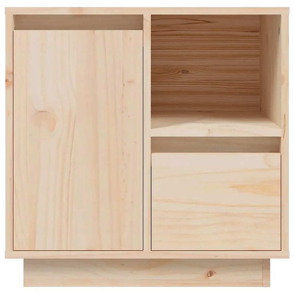 Bedside Cabinets 2 pcs Solid Wood Storage Nightstand Side Table Brown