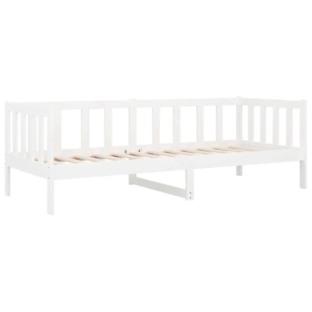 White Solid Pine Wood Day Bed 90x190 cm