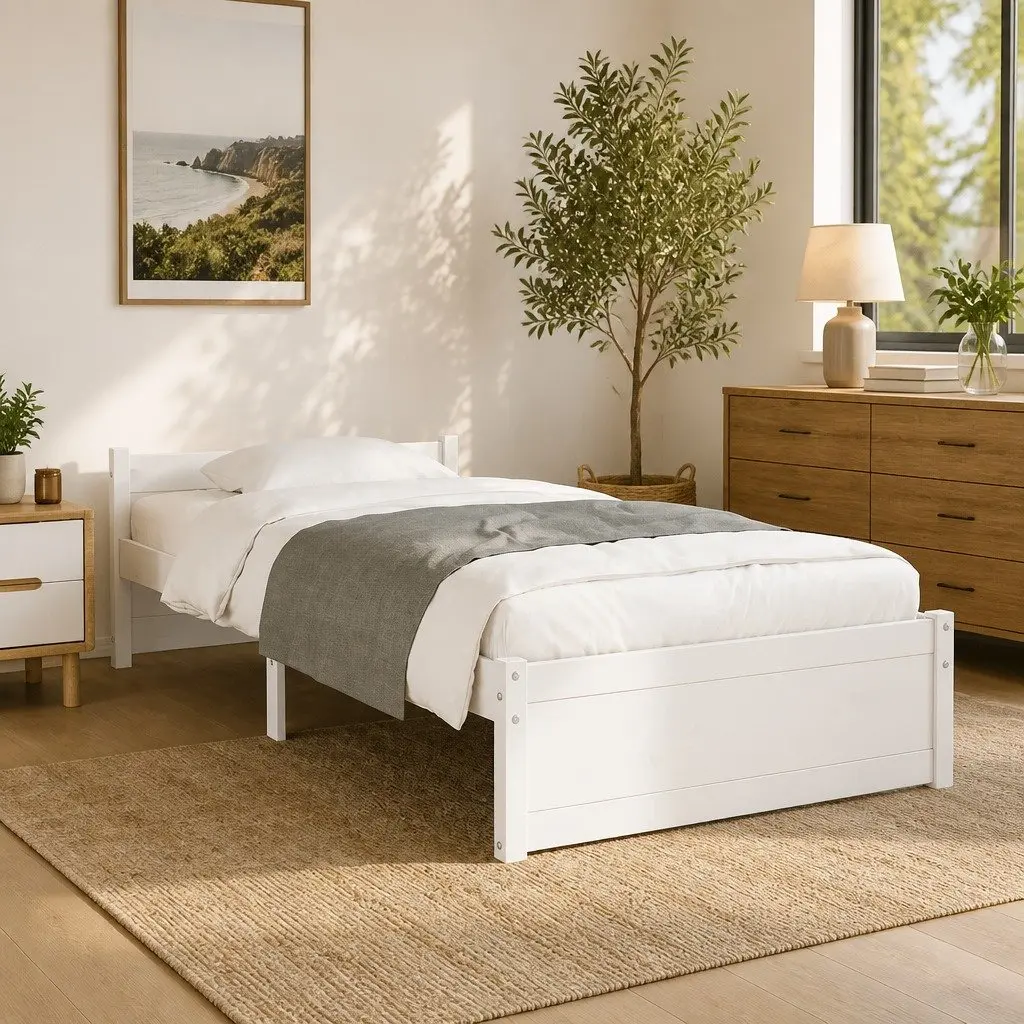 Solid Wood Bed Frame for Single Sleepers