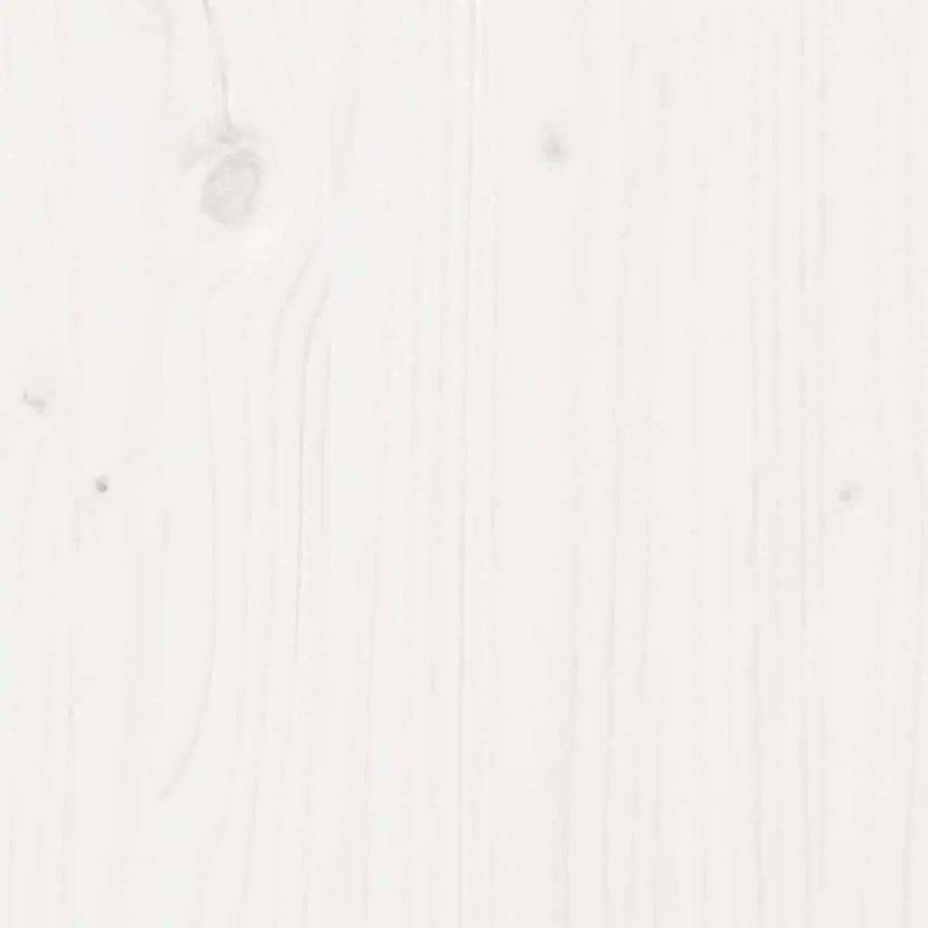 White Solid Pine Wooden Bed Frame 150x200 cm