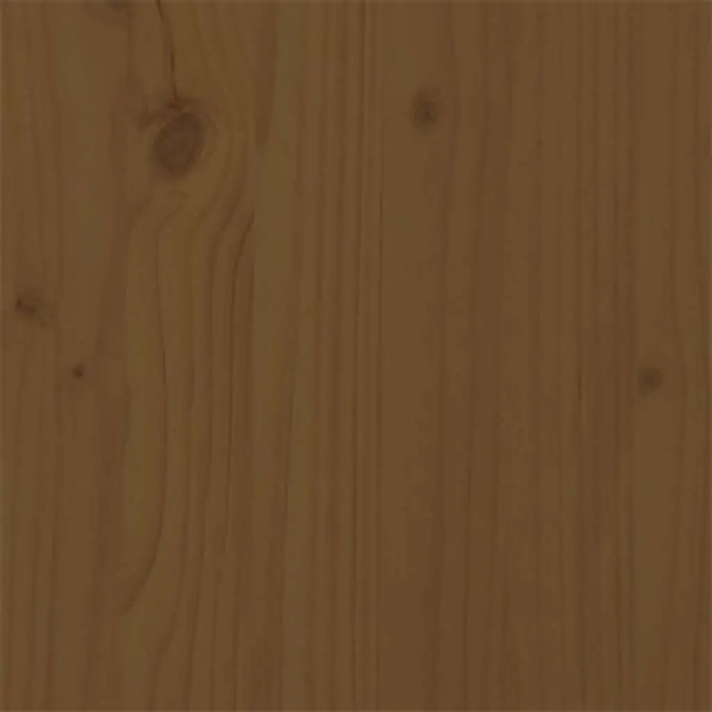 Solid Wood King Bed Frame 183x203cm Honey Brown