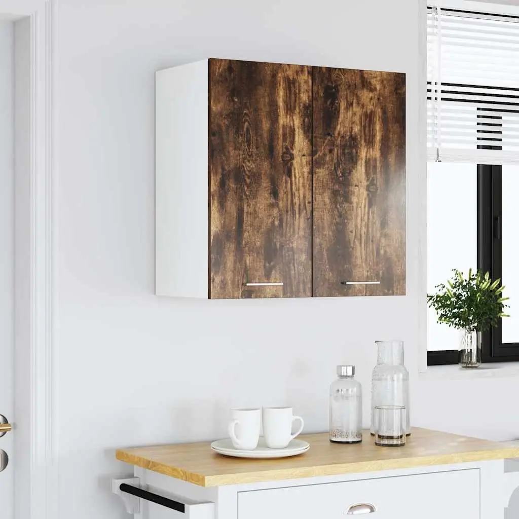 Hanging Cabinet Kitchen Storage Brown 60x31x60 cm Engineered Wood Wall Mount