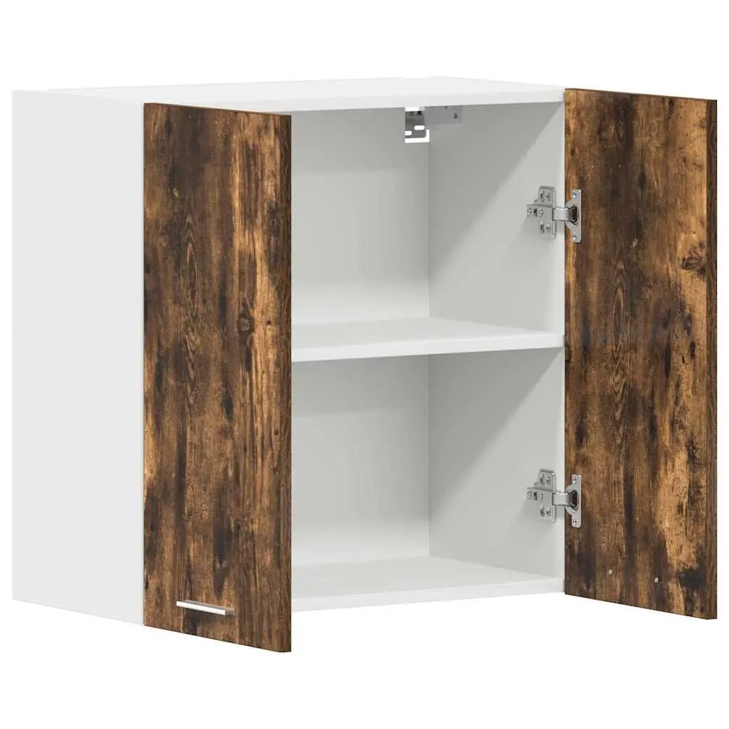 Hanging Cabinet Kitchen Storage Brown 60x31x60 cm Engineered Wood Wall Mount