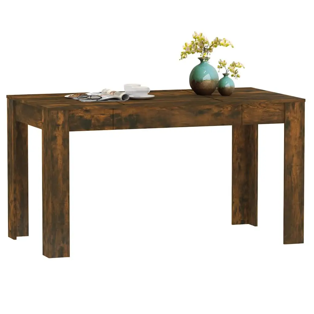 Smoked Oak Dining Table 140cm Modern Kitchen Furniture
