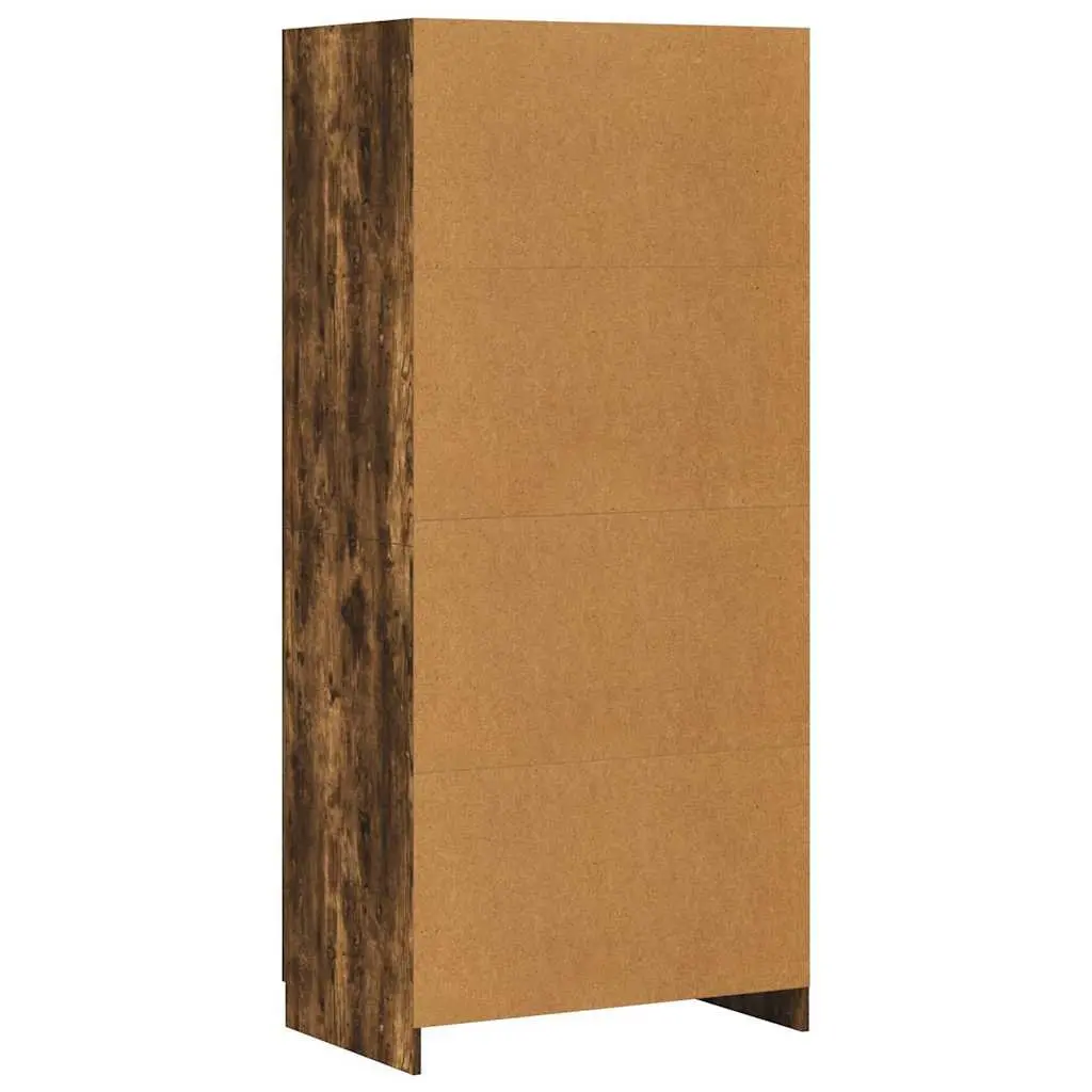 Smoked Oak Wardrobe Cupboard 80x52x180 cm