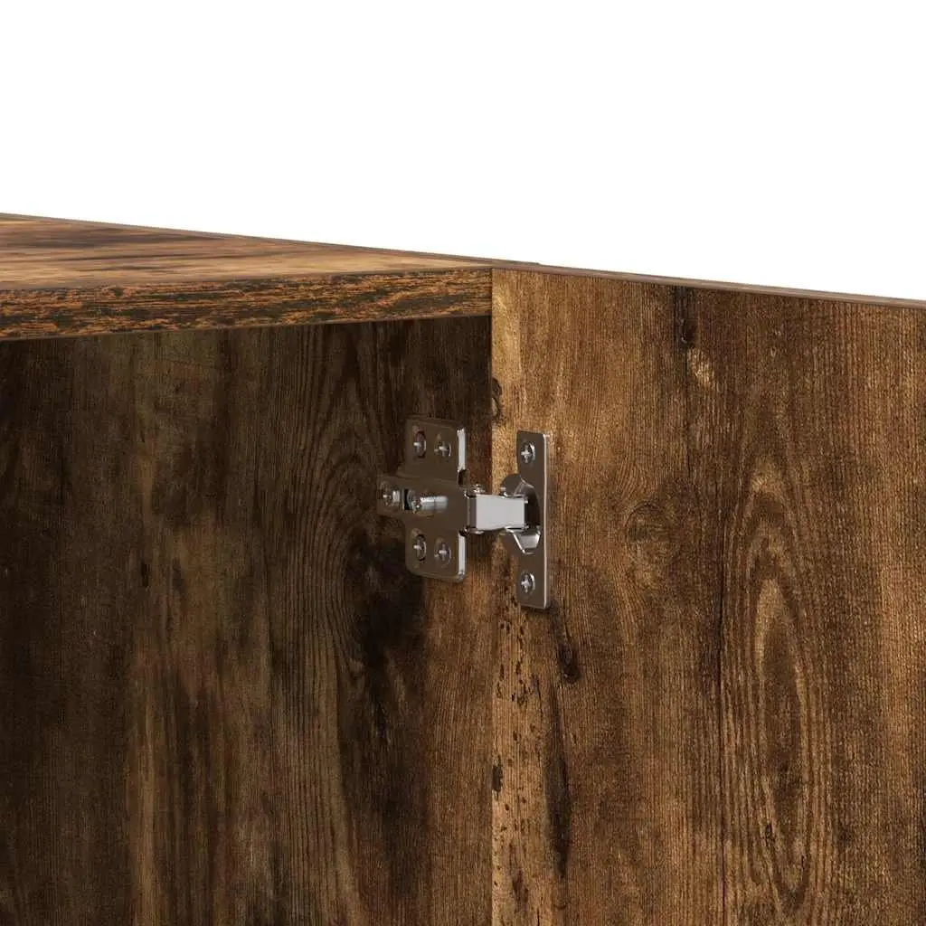 Smoked Oak Wardrobe Cupboard 80x52x180 cm