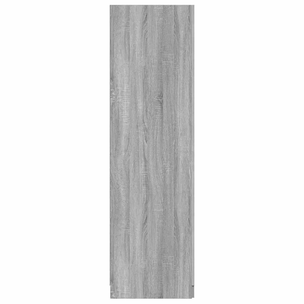 Wardrobe Grey Sonoma 80x52x180 cm Engineered Wood Storage Cabinet with Hanging Rod and Doors