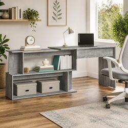 Inviting Grey Sonoma Corner Desk for Study and Work