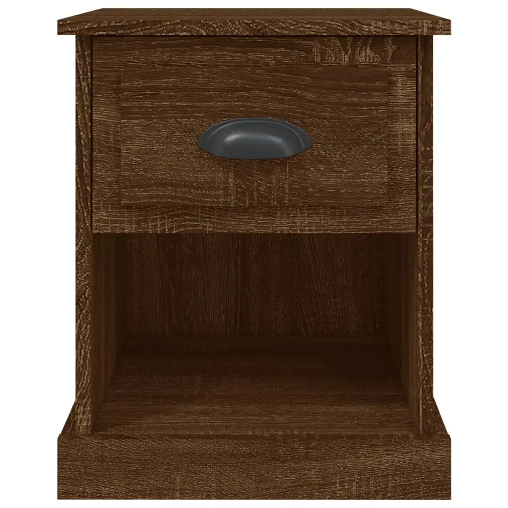 Bedside Cabinets 2 pcs Brown Oak 39x39x47.5 cm Engineered Wood Nightstand