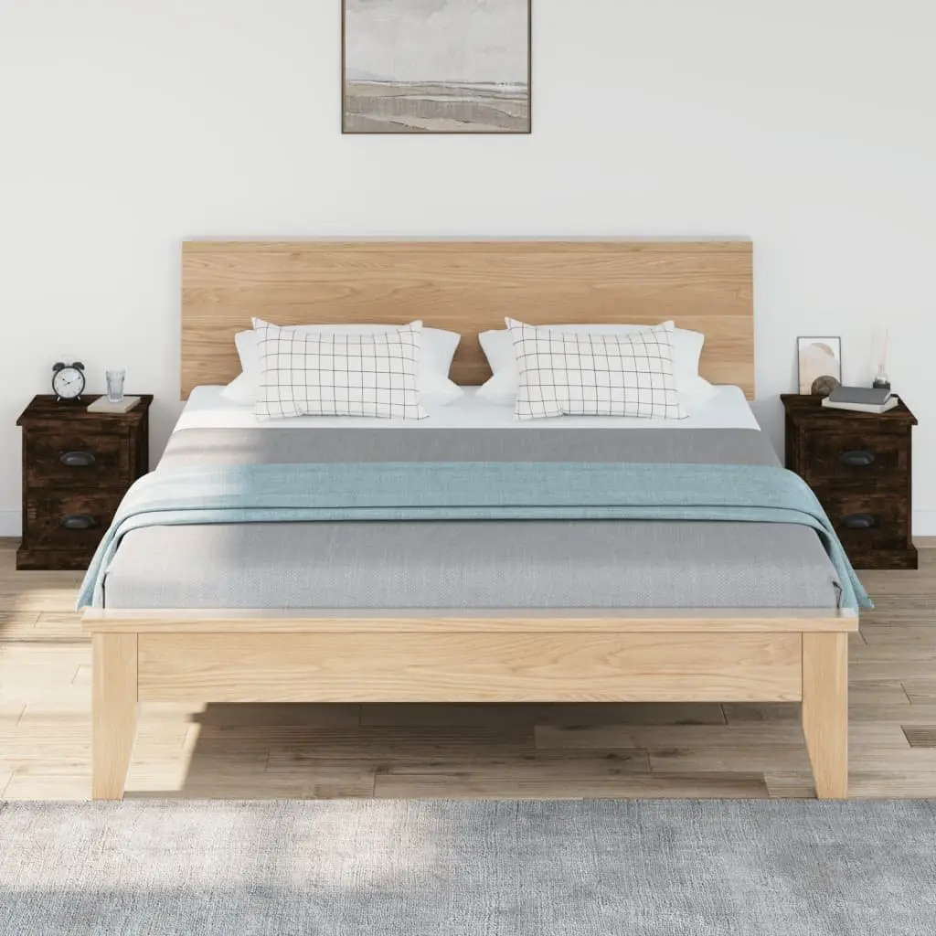 Bedside Cabinets 2 pcs Brown 39x39x47.5 cm Engineered Wood Nightstand Storage