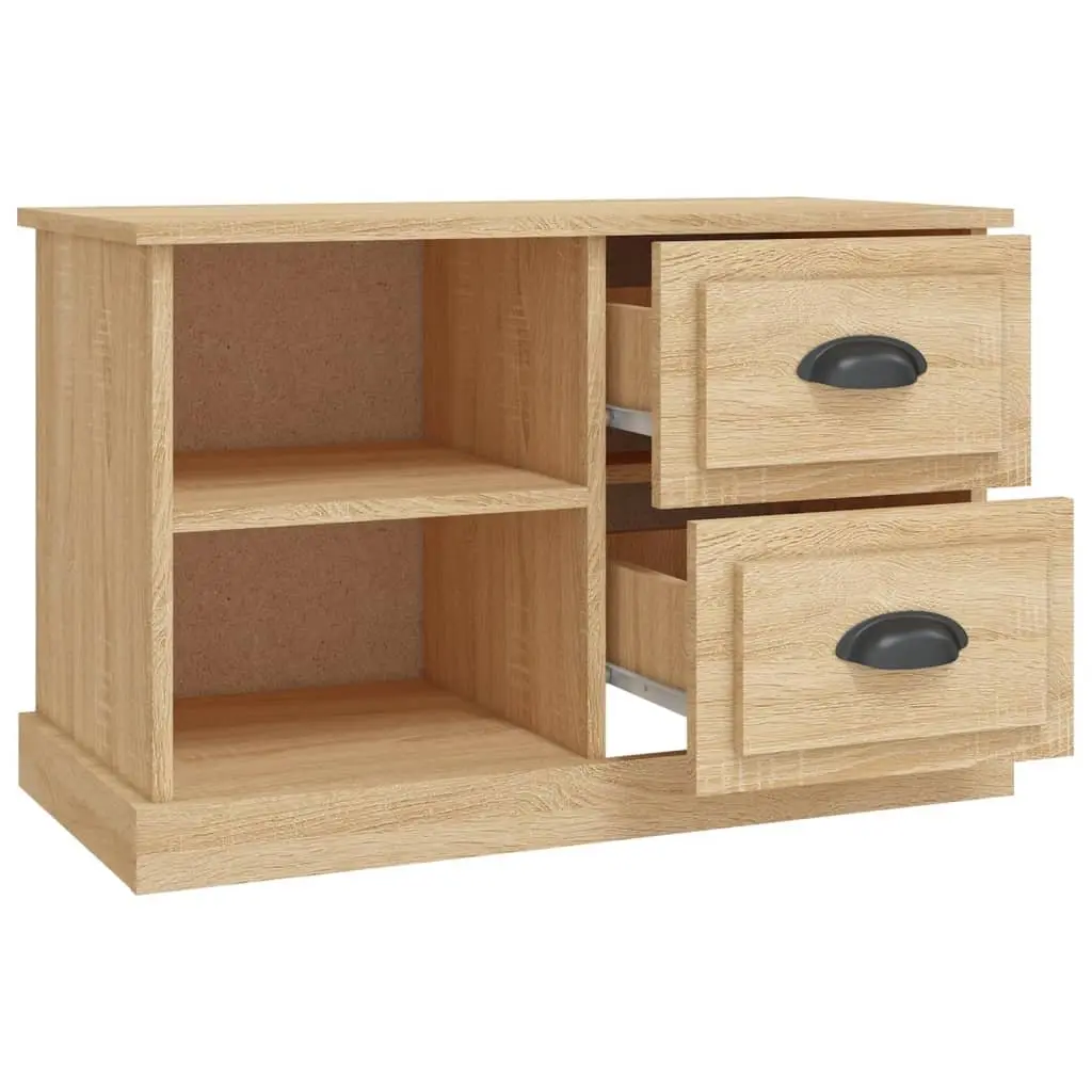 TV Cabinet Sonoma Oak Brown 73x35.5x47.5 cm Engineered Wood Storage Unit