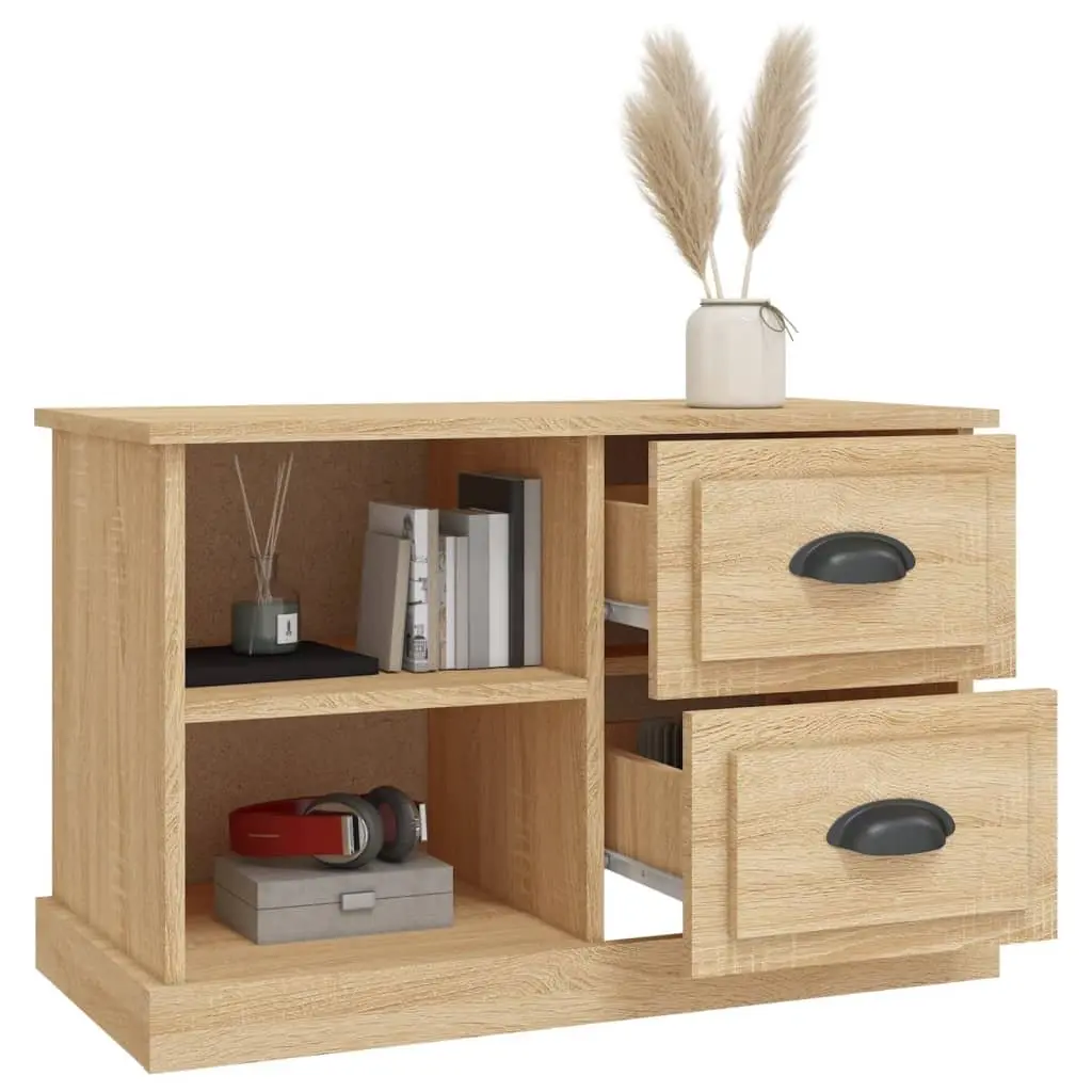 TV Cabinet Sonoma Oak Brown 73x35.5x47.5 cm Engineered Wood Storage Unit