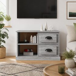 Grey Sonoma TV Cabinet with Storage Drawers