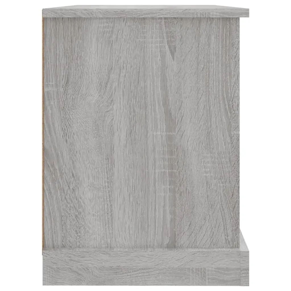 TV Cabinet Grey Sonoma Engineered Wood 73 x 35.5 x 47.5 cm with Drawers Open Compartments