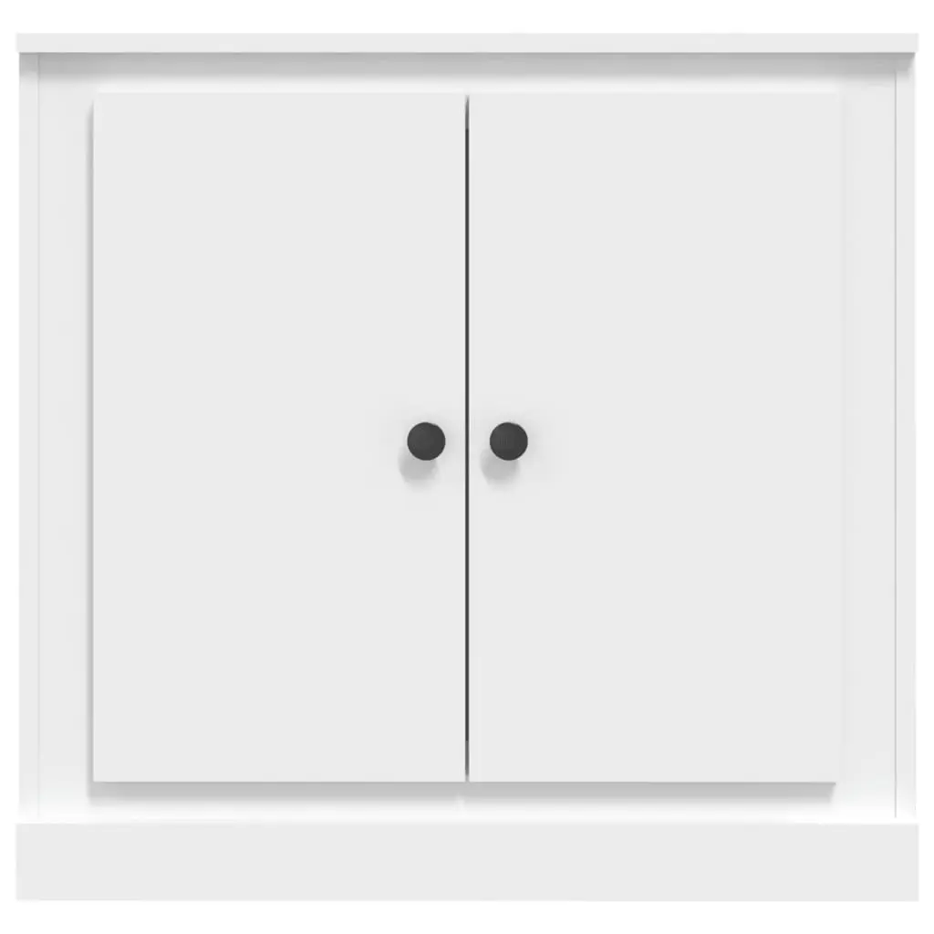 White Sideboard Storage Cabinet 70x35.5x67.5 cm Engineered Wood Home Furniture